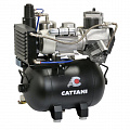 Cattani 45-165 - безмасляный стоматологический компрессор для CAD/CAM, трехцилиндровый, c осушителем, с ресивером 45 л, 165 л/мин