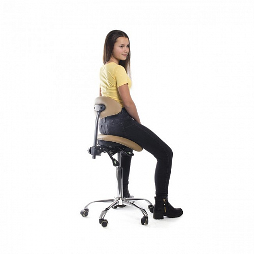 SmartStool SM03B - эргономичный стул-седло со спинкой