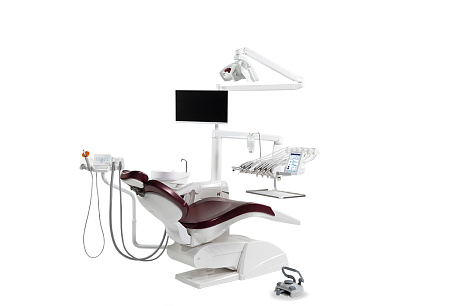 Miglionico NiceTouch - стоматологическая установка с верхней подачей инструментов