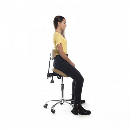 SmartStool SM03B - эргономичный стул-седло со спинкой