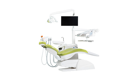 Miglionico NiceGlass - стоматологическая установка с верхней подачей инструментов